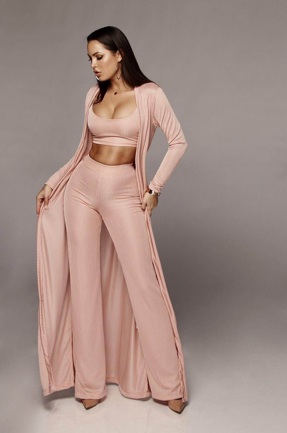 3 piece set women long sleeve