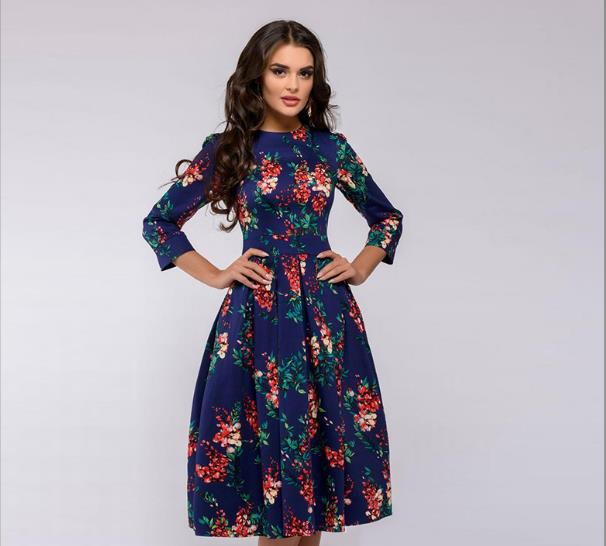 Vintage Elegant Ladies Dress