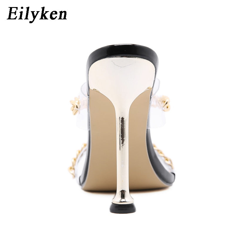 Transparent High Heels Women Slippers