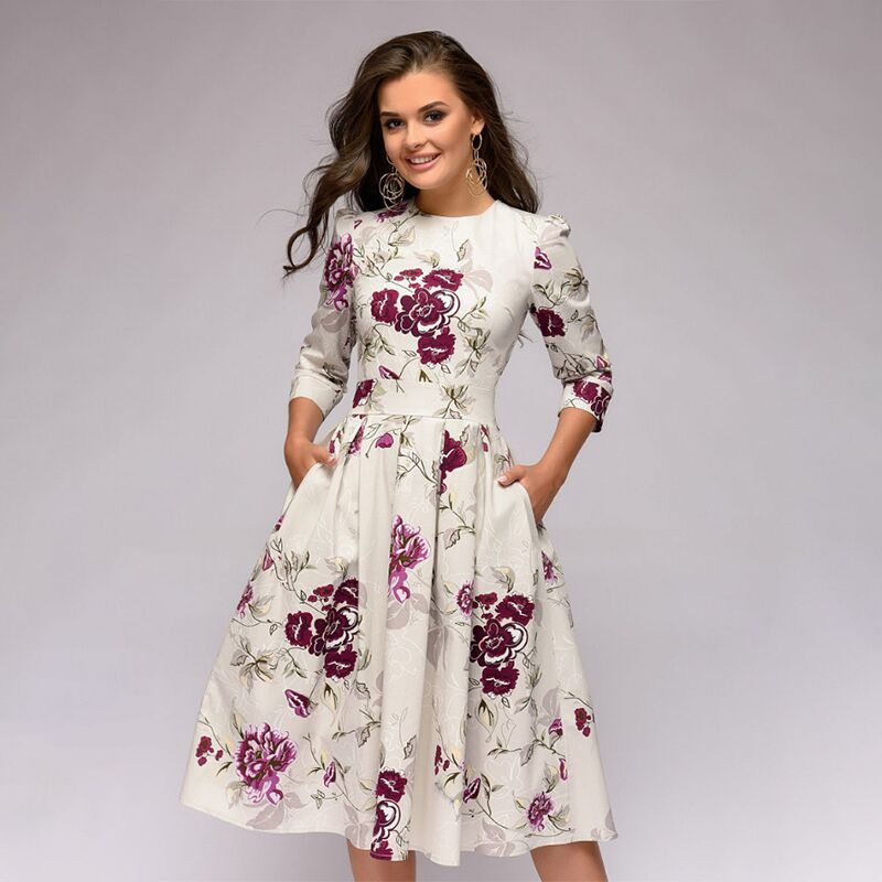 Vintage Elegant Ladies Dress