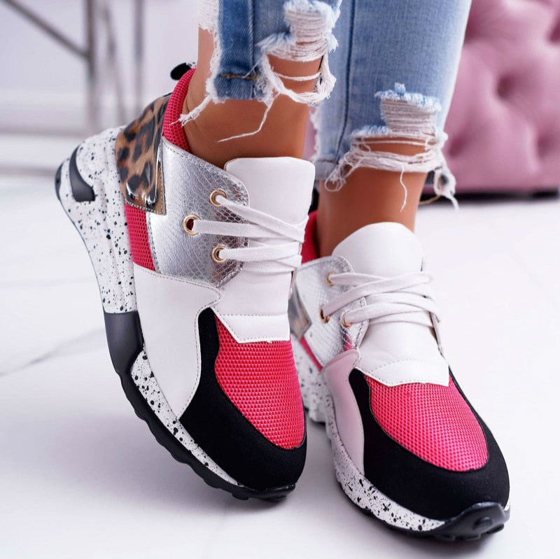 Women Sneakers Ladies Leopard Print Women