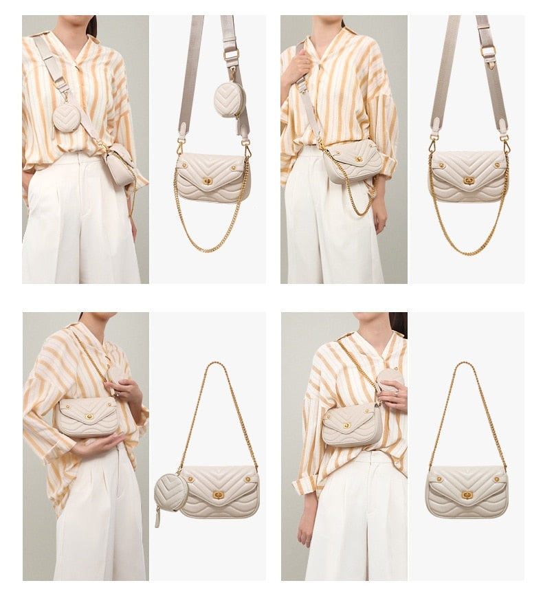 Leather Shoulder Bag For Women