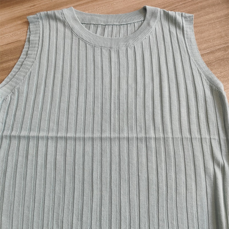 Knitted Vests Women Top