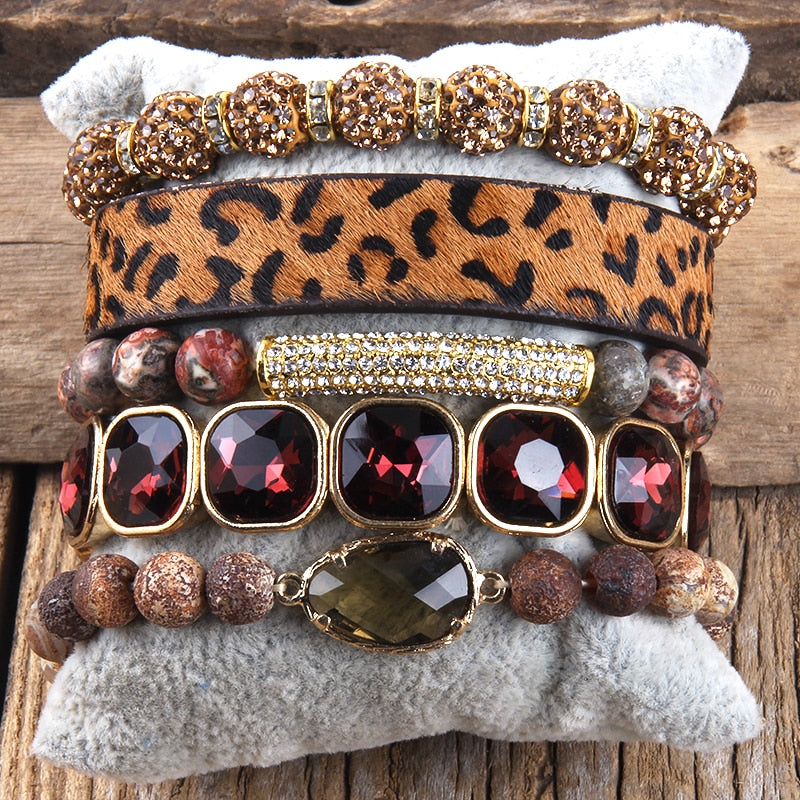 leopard Leather Bracelet