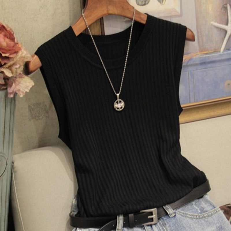 Knitted Vests Women Top