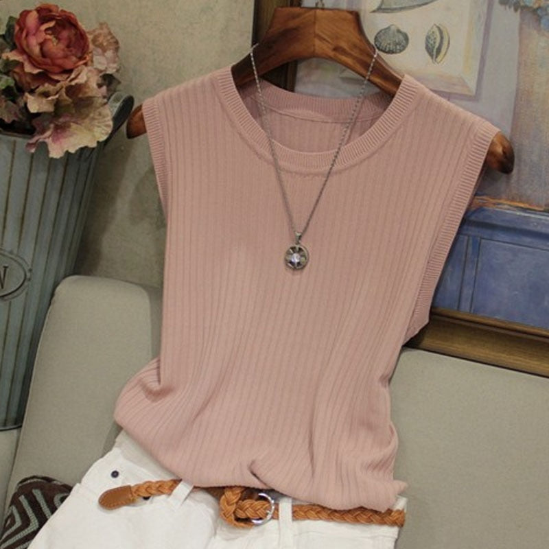 Knitted Vests Women Top
