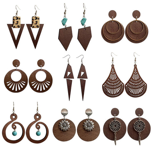 Wood Earrings for Women