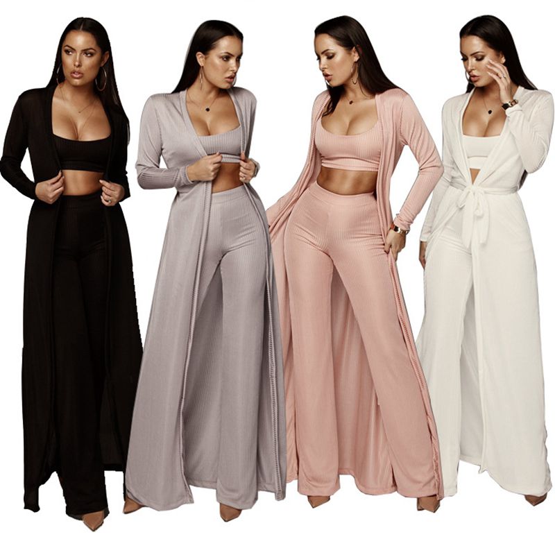 3 piece set women long sleeve