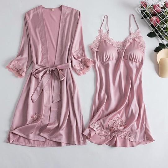 Sleepwear Women Summer Satin Nightwear