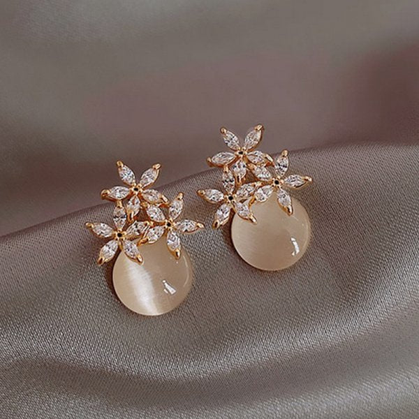 Earrings For Women Temperament Pearl Cherry