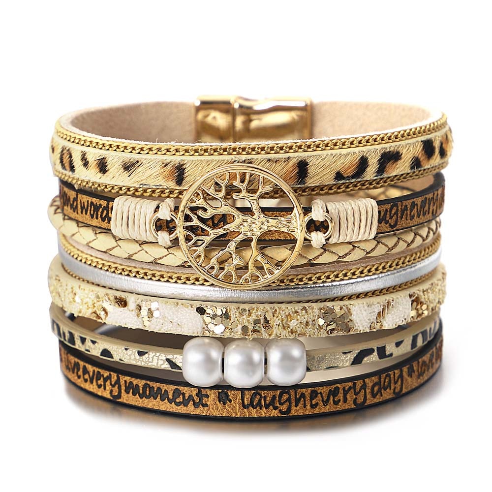 Leather Bracelets for Women Fashion Ladies